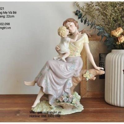 TƯỢNG THỦ CÔNG MẸ VÀ BÉ